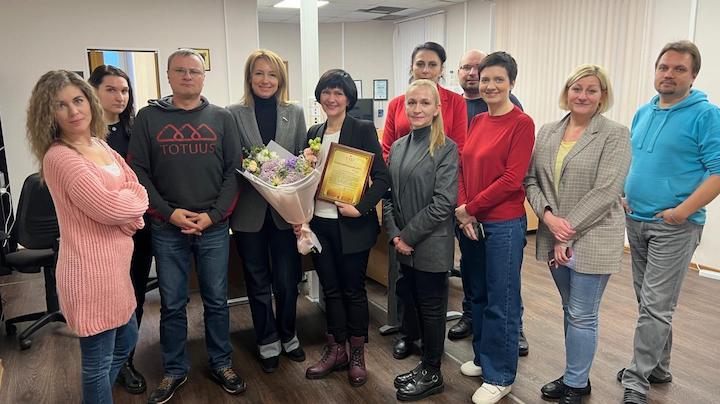 Татьяна Сахарова поздравила коллектив ГТРК «Мурман» с юбилеем